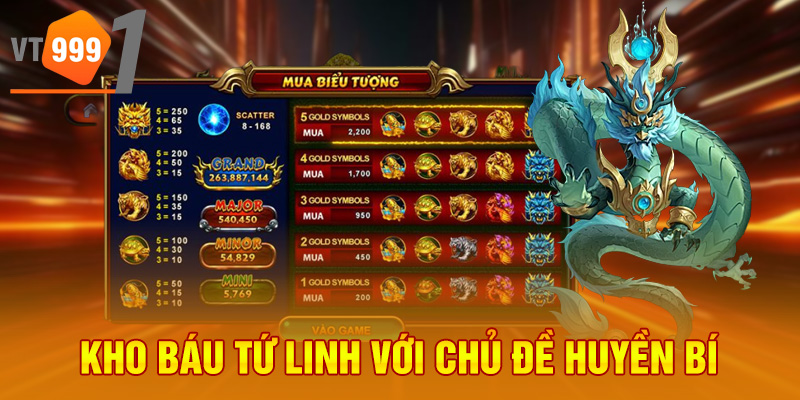 Kho báu tứ linh với chủ đề huyền bí